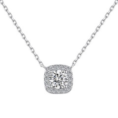 925 Cushion Necklace