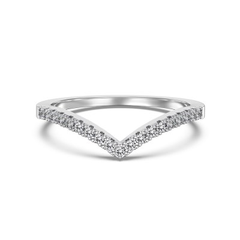 Wishbone Band Engagement Ring